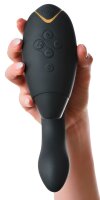 Womanizer Duo 2 Druckwellenstimulator mit G-Punkt Vibrationsarm schwarz