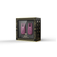 Zalo Nave Wireless Vibrating Nipple Clamps Velvet Purple