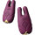 Zalo Nave Wireless Vibrating Nipple Clamps Velvet Purple