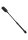 Strict short leather riding whip black
