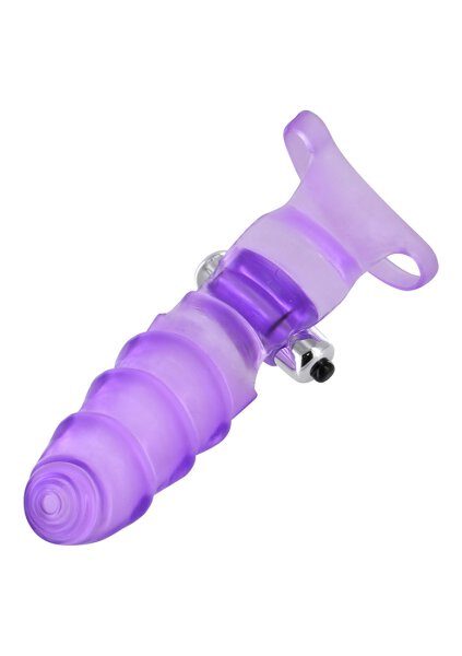Frisky Double Finger Banger Vibrating G-Spot Glove purple