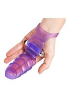 Frisky Double Finger Banger Vibrating G-Spot Glove purple