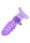 Frisky Double Finger Banger Vibrating G-Spot Glove purple