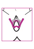 Frisky Petal Pusher silicone labia spreader pink