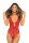 Down To Flaunt Bodysuit Red, S/M