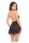Dolled Up Halter Chemise Black S/M - M/L