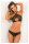 Cutout Bra & Open Back Panty Black, S/M