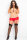 Crotchless Garter Thong Red, XL/2XL