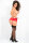Crotchless Garter Thong Red, XL/2XL