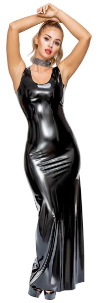 Bodenlanges Kleid aus Latex S - 2XL