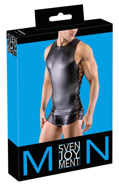 Herren Muscleshirt mit geschnürten Seiten S - XL