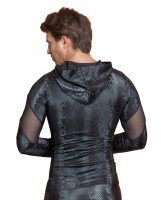 Herren Langarm-Shirt in Schlangenhaut-Optik S - XL