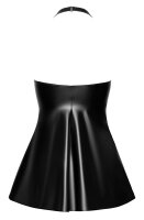 Minikleid mit ausgestelltem Rock in Schlangenlederoptik S...