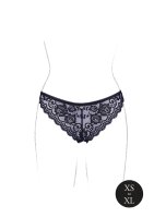 Zoé Elastic Lace Brief Black Onesize - Queensize