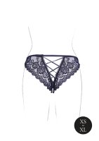 Zoé Elastic Lace Brief Black Onesize - Queensize