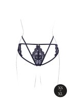 Léna Brief with Open Crotch and Buttocks Black Onesize - Queensize