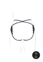 Léna Brief with Open Crotch and Buttocks Black Onesize - Queensize