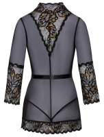 Kimono mit feiner Spitze S/M - L/XL