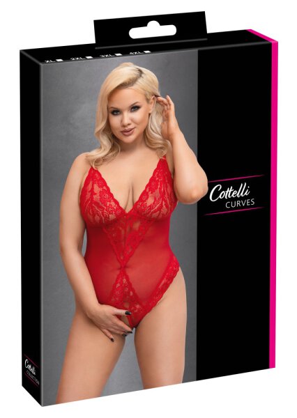 Crotchless Body red XL - 4XL