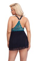 Babydoll petrol XL - 4XL