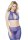 Fishnet Halter Top & Skirt - Cobalt - OS