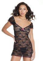 Dress - Black/Fuchsia - OS