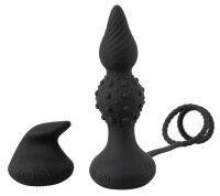 Rebel RC butt plug with Cock & Ball Rings