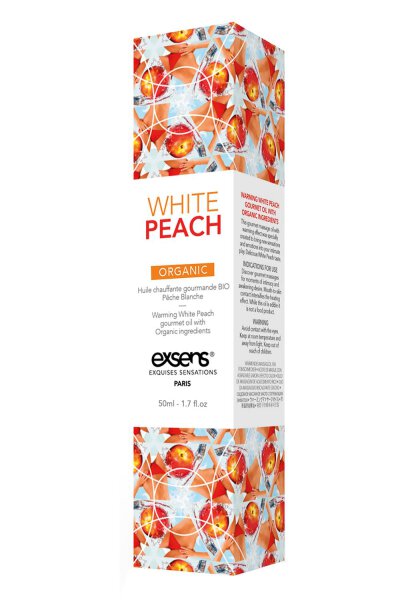 Exens Warming Massage Oil White Peach Organic 50ml