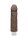 Doc Johnson Shakin D 7 Vibrating Dildo dark skin-colored 18 cm