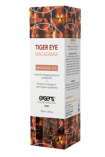 Exsens Organic Massage Oil Tiger Eye Macadamia 100ml