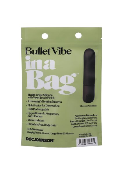 Doc Johnson Vibrating Bullet schwarz