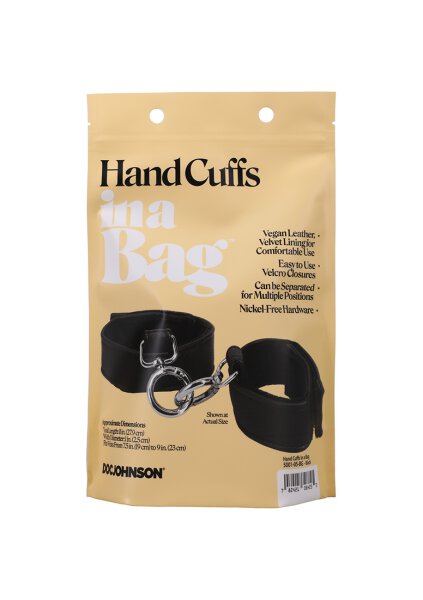 Doc Johnson wrist leather cuffs black