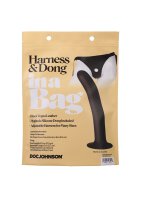 Doc Johnson strap-on harness with dildo 12.7 cm black