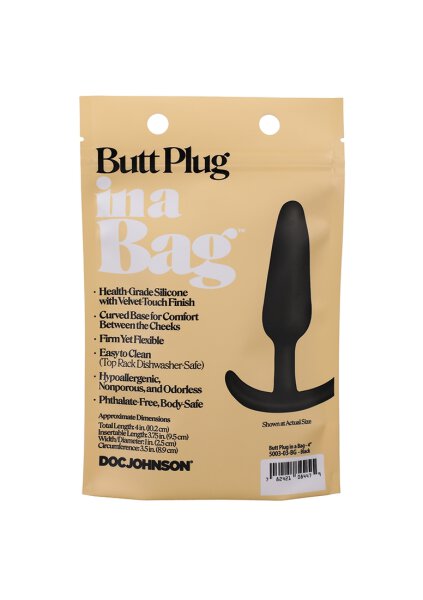 Doc Johnson Anal Plug 4 schwarz 2,5 cm