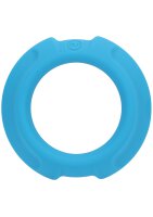 Doc Johnson Flexisteel penis ring with metal core blue...