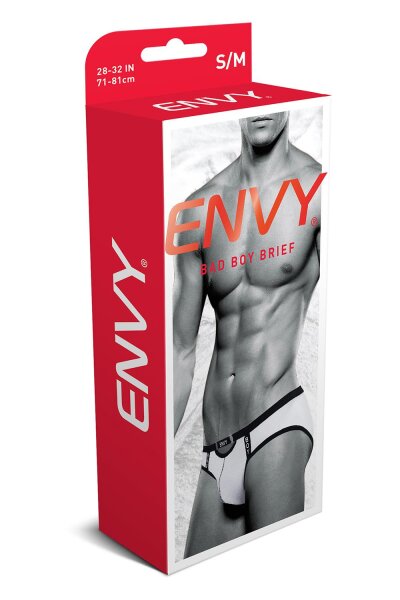 Envy Bad Boy Brief White S/M