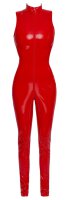Vinyl Jumpsuit red XS
