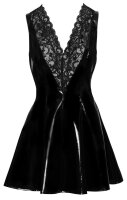 Vinyl Dress with Lace S