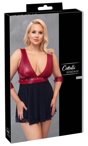 Babydoll Bondage mit Powernetröckchen XL - 4XL