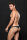 Microfiber Lowrise Zip Thong Black, S/M