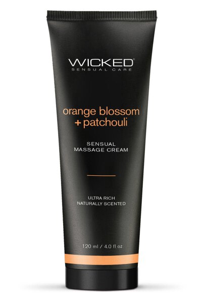 Wicked Sensual Massage Cream 120ml Orange Blossom And Patchouli Scented