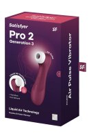 Satisfyer Pro 2 Generation 3 With Liquid Air Wine Red
