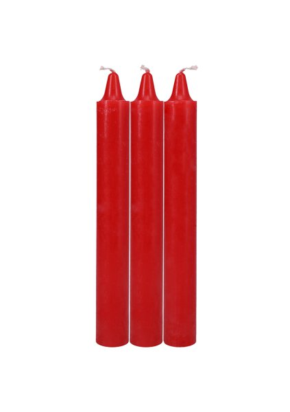 Doc Johnson Japanische Tropfkerzen 3 Stück rot