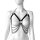 Adjustable Leather Bra with Chains
