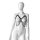 Adjustable Leather Bra with Chains