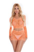 Leaf It To Me Short Set Orange Onesize - Queensize