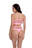 Neon Dreams Bra Set Pink Onesize - Queensize