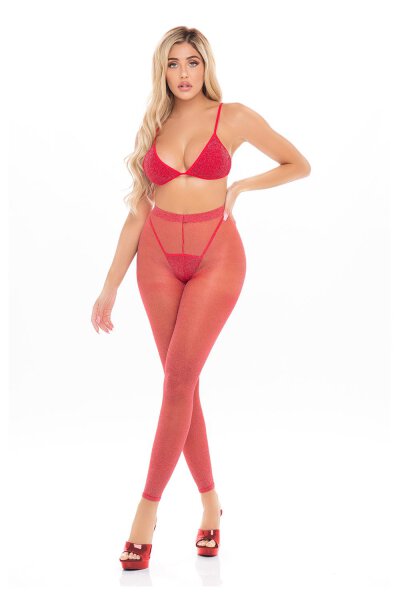 Tall Order Legging Set Red Onesize - Queensize