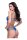 2Pc Strappy Lace Bra & Panty Set Blue, S/M