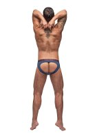 Thightening Cut Out Slip Blue S - XL